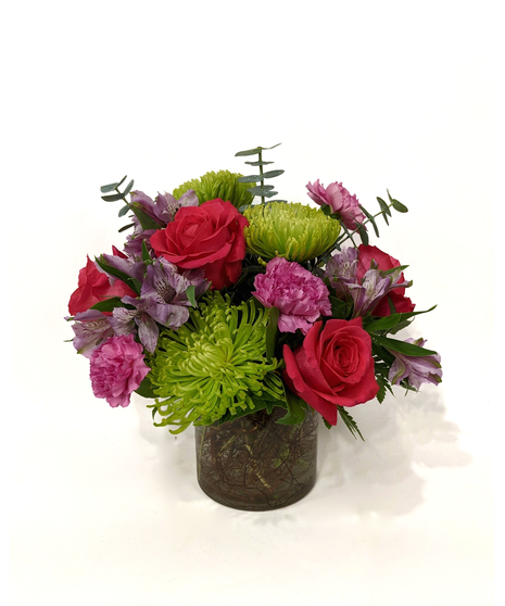 Be Bold Bouquet - Vivid Green, Purple & Pink