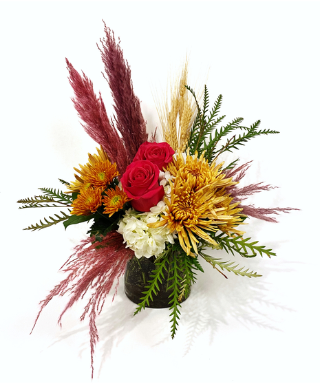 Golden Hour - Pink & Bronze Autumnal Arrangement