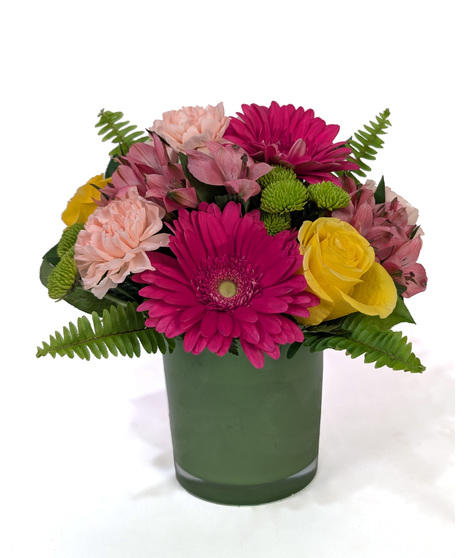 Slice of Summer - Vibrant Pink & Yellow Summer Blooms