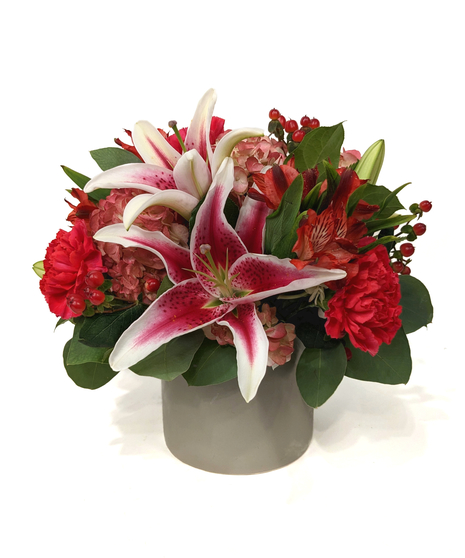 Sweet Talk - Stargazer Lilies & Pink Hydrangea