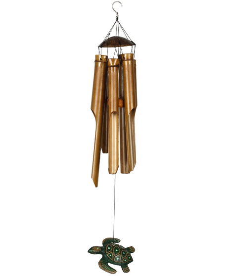 Sea Turtle - Half Coconut Bamboo Chime from Woodstock