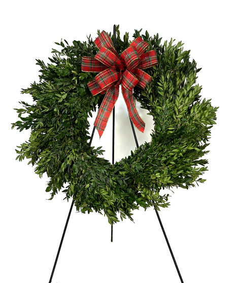 Live Boxwood Wreath - Great for Indoors Or Out