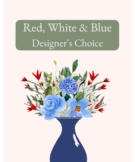 Red, White, & Blue Arrangement - Designer's Choice