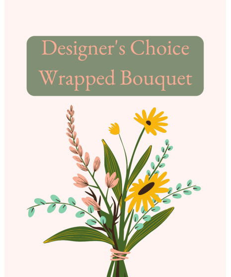 Designer's Choice Wrapped Bouquet