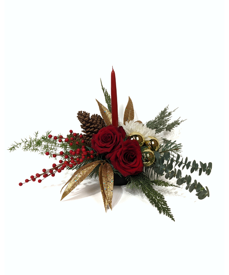 The Nice List - Contemporary Sparkling Centerpiece