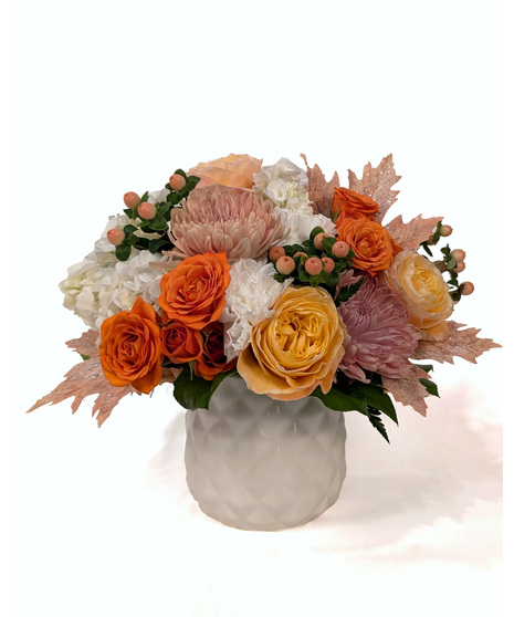 October Sky - Fall Flowers With a Hint of Sparkle