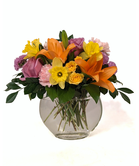 Stay Groovy - Bright Spring Floral Arrangement