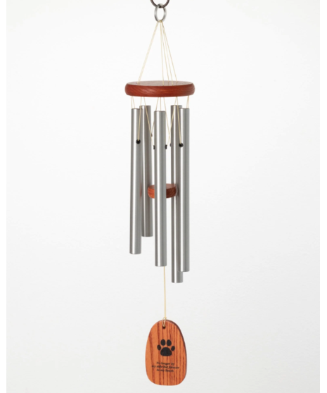 Pet Sympathy Paw Print Chime - Woodstock Chimes