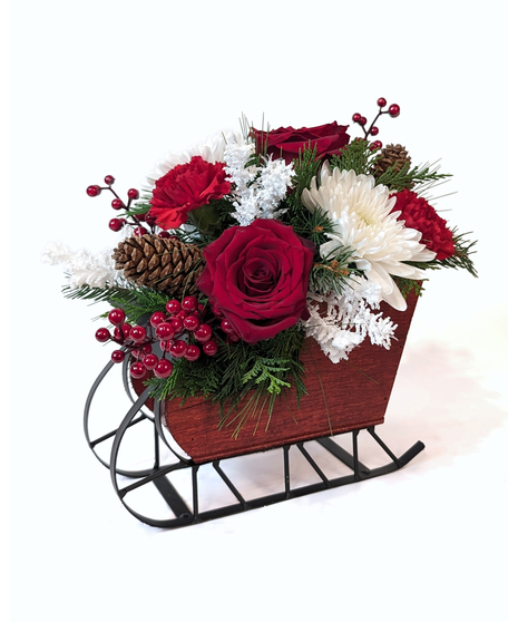 Sleigh Ride - A Festive Sleigh Arrangement