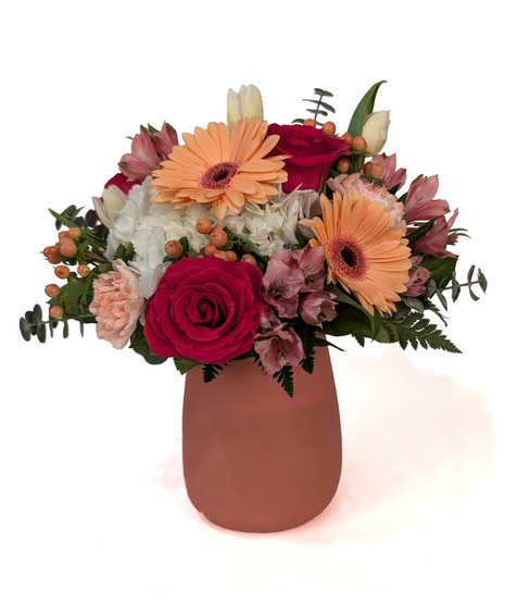 Peachy Keen - Pink & Peach Flowers